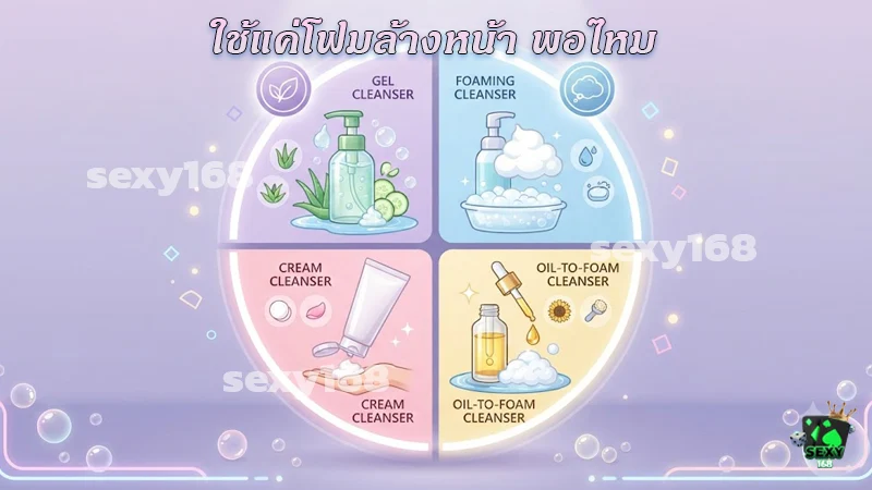 ใช้แค่โฟมล้างหน้า พอไหม