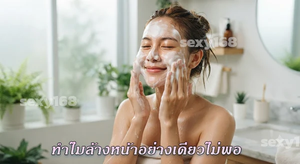 ใช้แค่โฟมล้างหน้า พอไหม