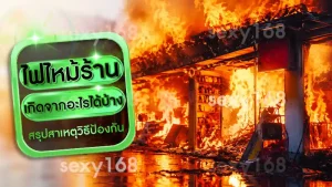ไฟไหม้ร้าน เกิดจากอะไรได้บ้าง