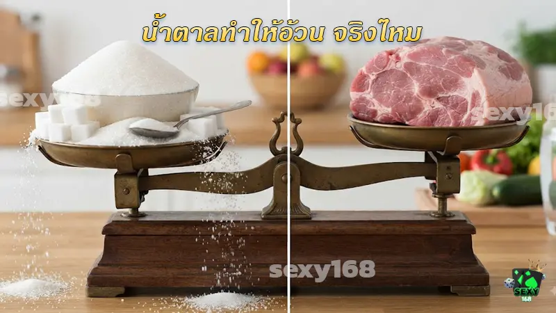 น้ำตาลทำให้อ้วน จริงไหม