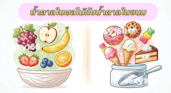 น้ำตาลทำให้อ้วน จริงไหม