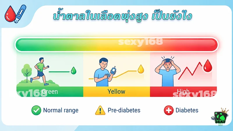 น้ำตาลในเลือดพุ่งสูง เป็นยังไง