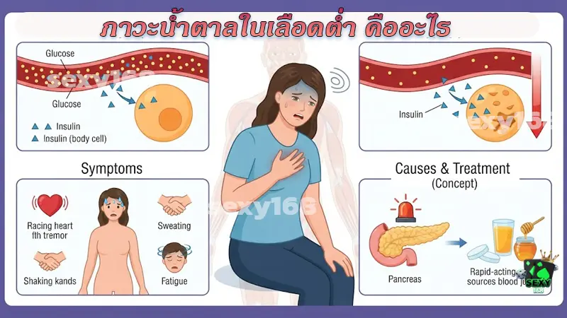 ภาวะน้ำตาลในเลือดต่ำ คืออะไร