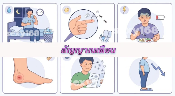 อาการเบาหวาน มีอะไรบ้าง