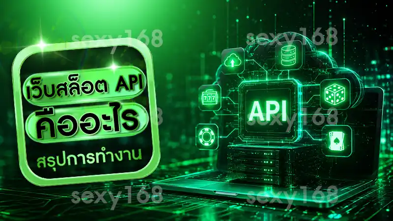 เว็บสล็อต API คืออะไร