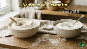 แป้งเทียบเท่ากับ น้ำตาลไหม