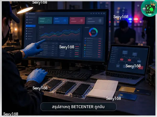 BETCENTER ทำไมโดนจับ