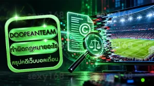 DOOPEANTEAM ทำผิดกฎหมายอะไร