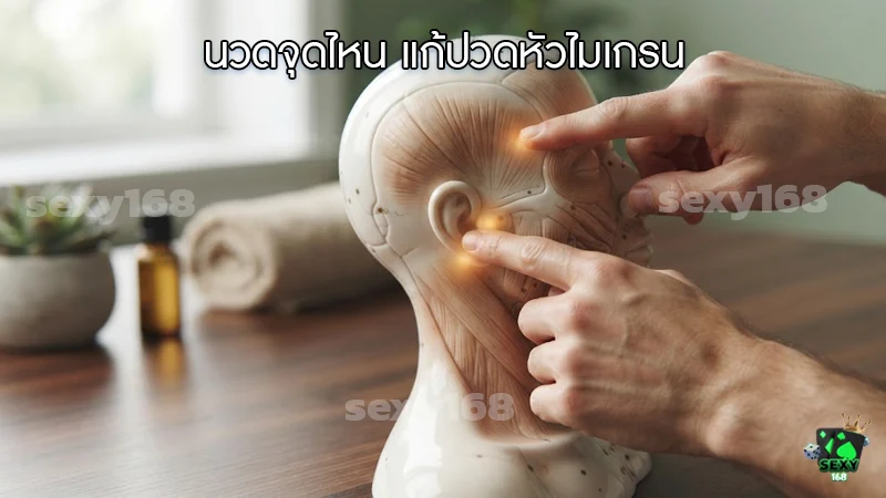 นวดจุดไหน แก้ปวดหัวไมเกรน