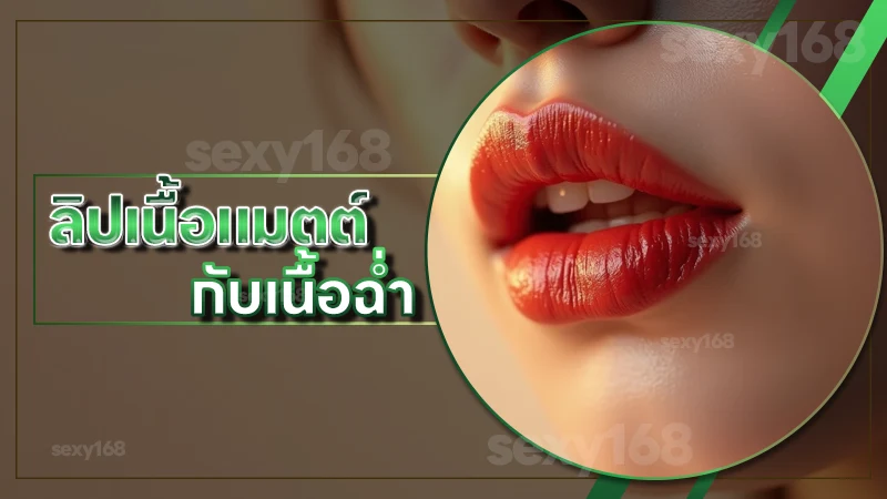 ลิปเนื้อแมตต์ กับเนื้อฉ่ำ