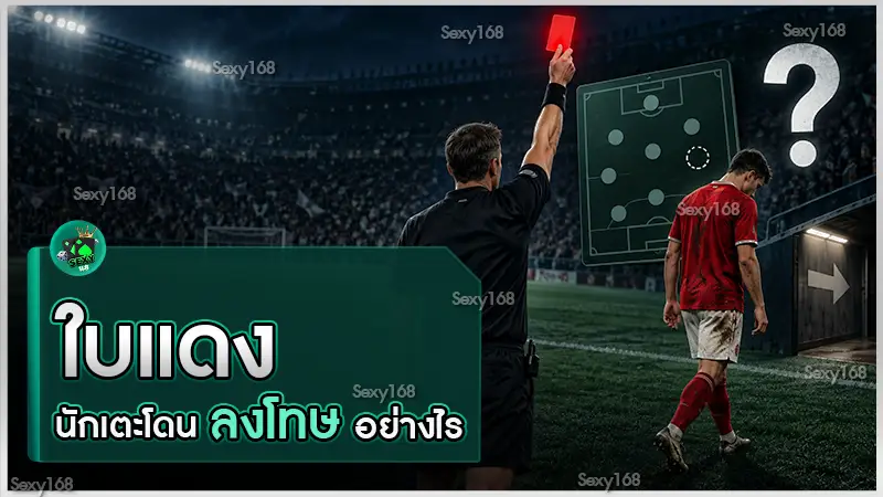 ใบแดง นักเตะโดนลงโทษอย่างไร