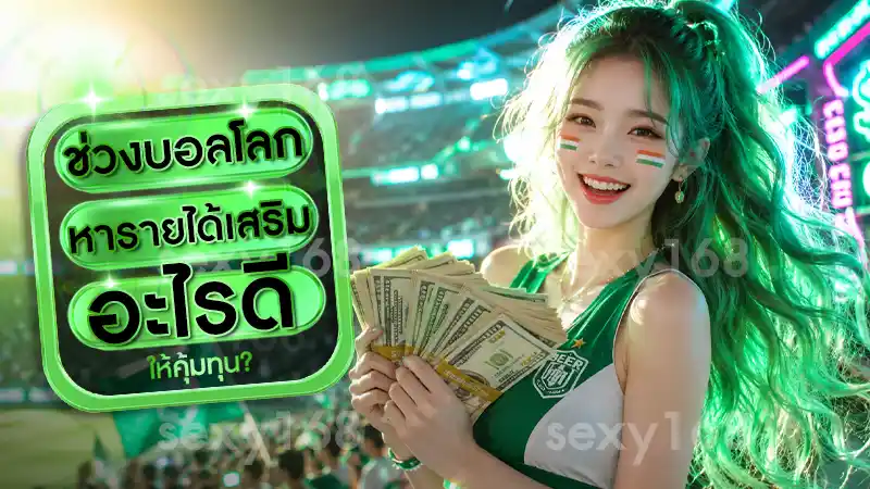 ช่วงบอลโลก หารายได้เสริมอะไรดี