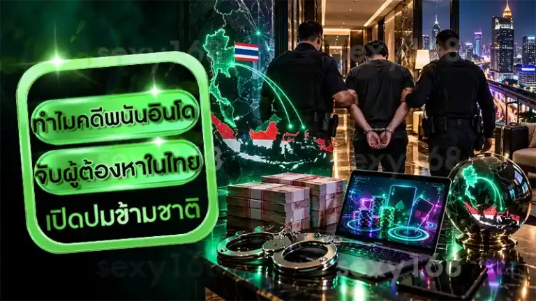 ทำไมคดีพนันอินโด จับผู้ต้องหาในไทย