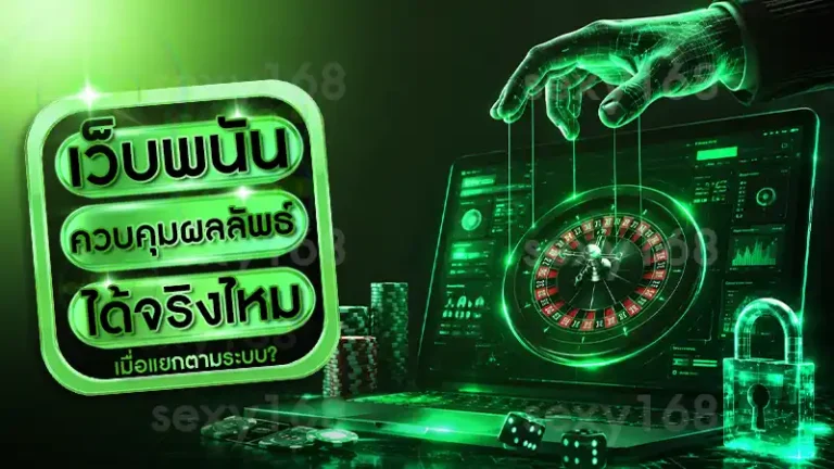 เว็บพนัน ควบคุมผลลัพธ์ได้จริงไหม