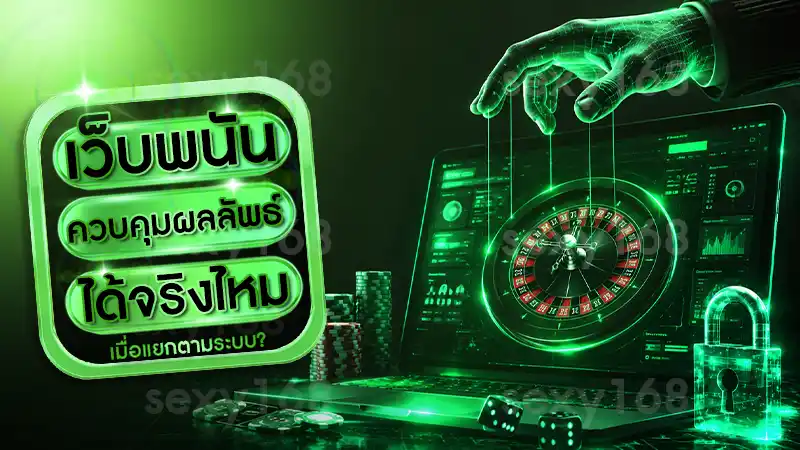 เว็บพนัน ควบคุมผลลัพธ์ได้จริงไหม