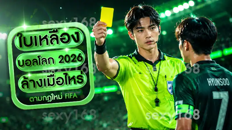 ใบเหลืองบอลโลก 2026 ล้างเมื่อไหร่